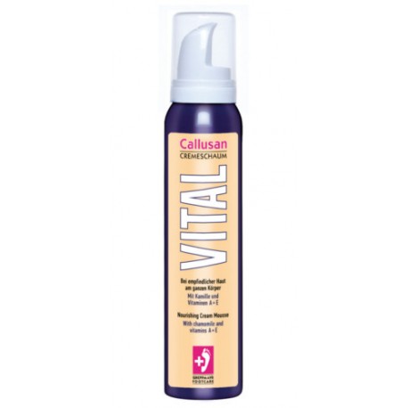 Callusan VITAL – Krem w piance do pielęgnacji delikatnej i wrażliwej skóry całego ciała - 125 ml.